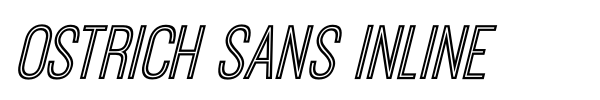 Ostrich Sans Inline font preview